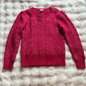 Talbots Rich Pink Knit Sweater